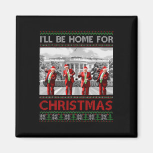 Imã Eu Estarei Em Casa Para Papais noeis De Natal Engr