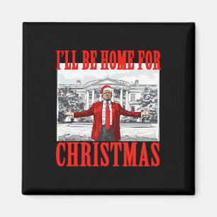 Imã Eu Estarei Em Casa Para Papais noeis De Natal Engr