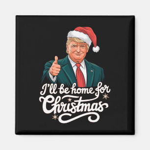 Imã Eu Estarei Em Casa Para Papais noeis De Natal Engr