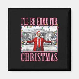 Imã Eu Estarei Em Casa Para Papais noeis De Natal Engr