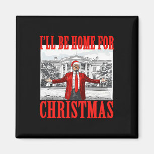 Imã Eu Estarei Em Casa Para Papais noeis De Natal Engr