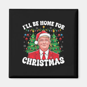 Imã Eu Estarei Em Casa Para Papais noeis De Natal Engr