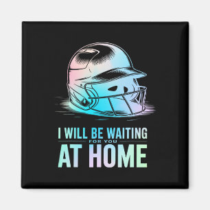 Imã Eu Estarei Esperando Por Você Em Casa Camiseta Div