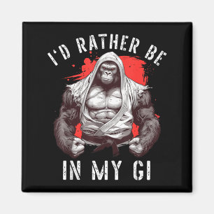 Imã Eu Estaria No Meu Gi BJJ Artes Marciais Jiu Jitsu