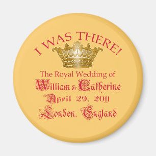 Imã Eu estava lá no camiseta real do casamento