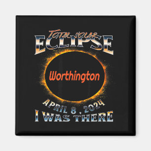 Imã Eu Estive no Eclipse Solar Worthington Indiana Lá