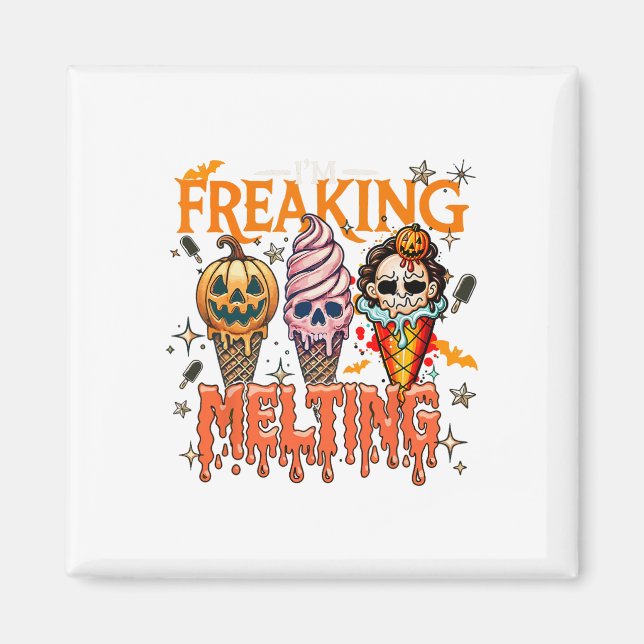 Imã Eu estou derretendo Sorvete de Halloween Mo (Frente)