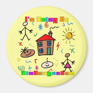 Imã Eu estou indo ao jardim de infância