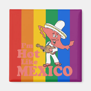 Imã Eu estou quente como o t-shirt de México