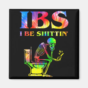 Imã Eu Estou Sendo Esqueleto Engraçado de Tie Dye