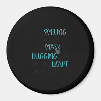 Imã Eu Estou Sorrindo Sob O Mask School Bus Driver