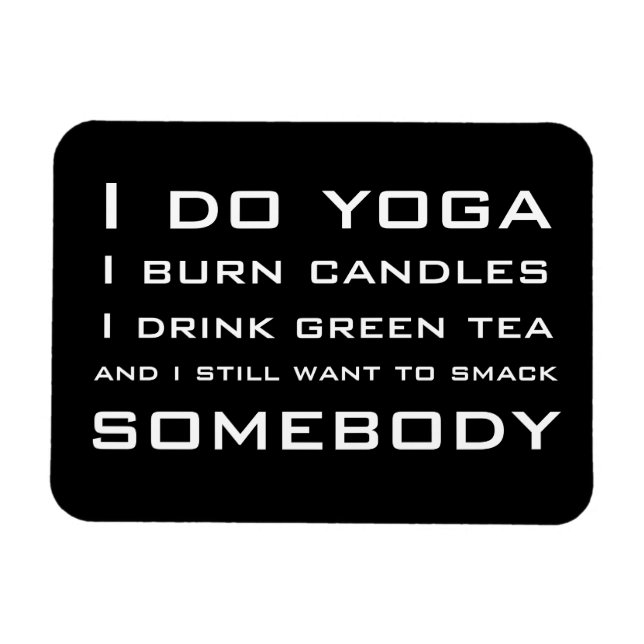 Ímã Eu faço ioga (Horizontal)