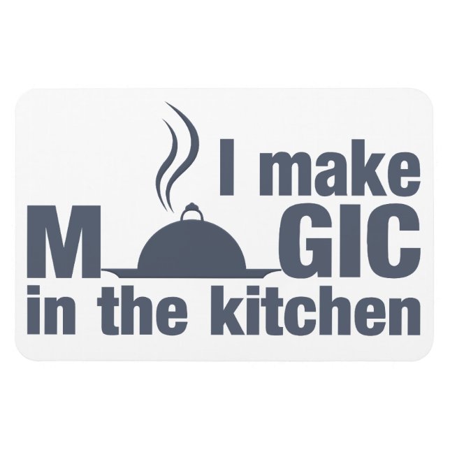 Ímã Eu faço magia personalizada (Horizontal)