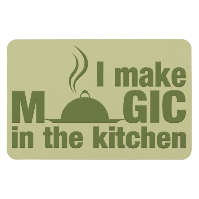 Ímã Eu faço magia personalizada (Horizontal)