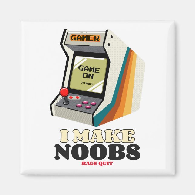 Imã Eu Faço Noobs Desistir com Raiva (Frente)