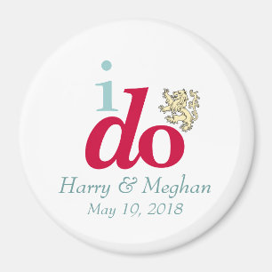 Imã EU FAÇO o ímã real de Harry & de casamento de