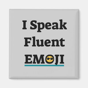 Imã Eu Falo Fluent Emoji