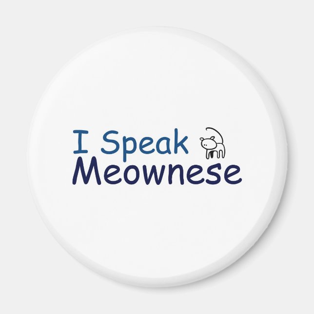 Imã Eu falo meownês (Frente)
