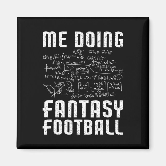 Imã Eu Fazendo o Dia de Draft de Futebol Fantasia Engr (Frente)