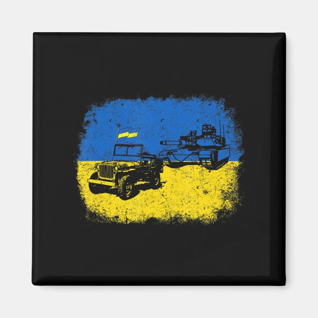 Imã Eu Fico Com A Ucrânia Divertida Farmadora Ucranian (Frente)