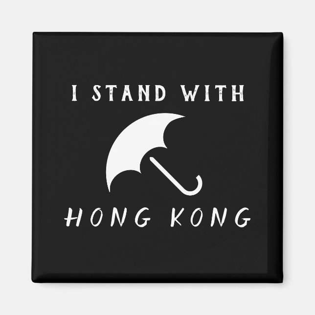 Imã Eu fico com Hong Kong (Frente)