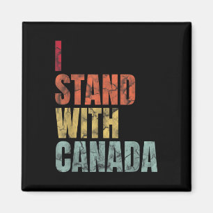 Imã Eu Fico Com O Canadá Retro Vintage