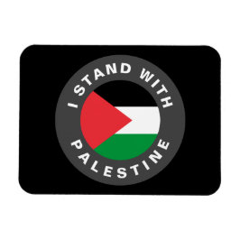 Ímã Eu fico com o texto personalizado da Palestina e a