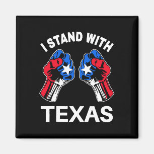 Imã Eu Fico Com Texas Funny Texas Flag Texan Pride Bo