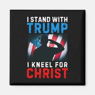 Imã Eu Fico Com Trump É Meu Presidente Kneel Jesus Chr