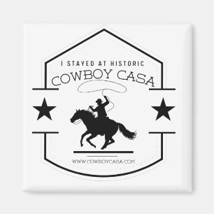 Imã Eu fiquei no Cowboy Casa Logo Magnet