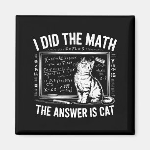 Imã Eu Fiz Cálculos A Resposta É Matemática Gato Engra
