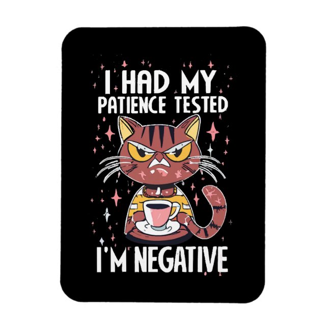 Ímã Eu fiz meu teste de Paciência! (Vertical)