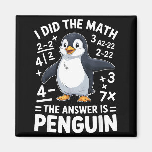 Imã Eu Fiz O Penguin Matemática Engraçado Sala De Aula