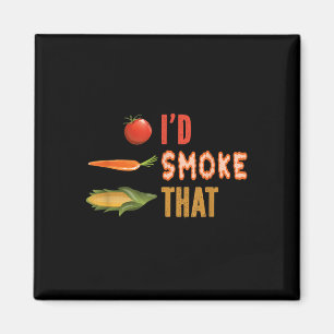 Imã Eu Fumaria Isso - Engraçado Vegan Barbecue Pulled