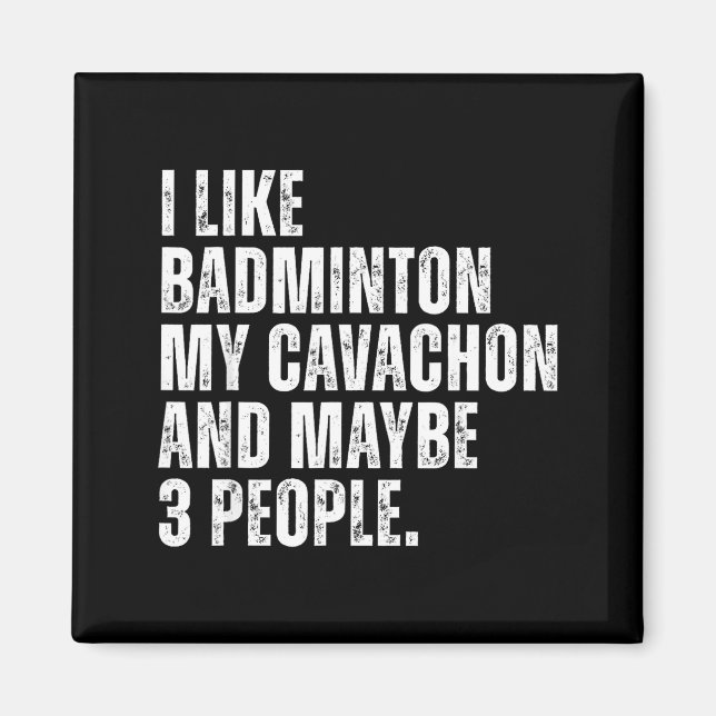 Imã Eu Gosto de Amante de Badminton Proprietário de Ca (Frente)