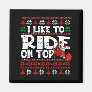 Imã Eu Gosto De Andar Por Cima Camisola Natal Divertid