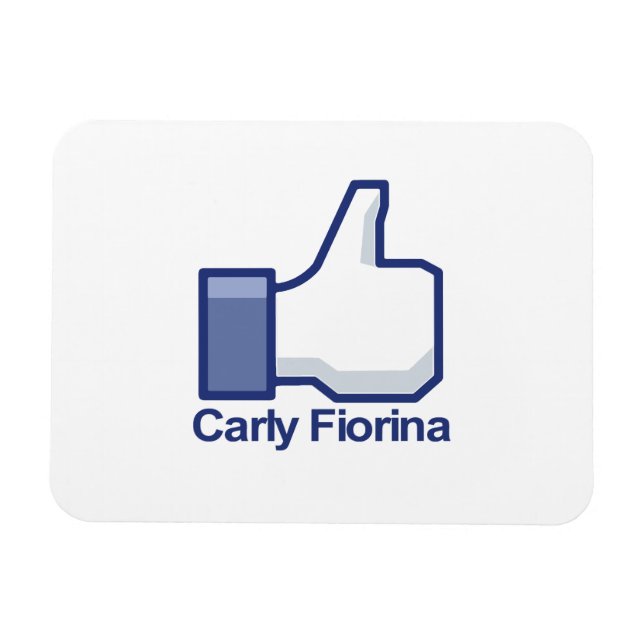 Ímã Eu gosto de Carly Fiorina Thumbs (Horizontal)