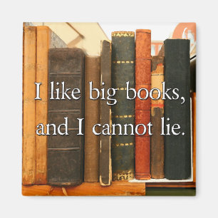 Imã Eu gosto de livros grandes e eu não posso