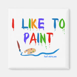 Imã Eu gosto de pintar - o ímã