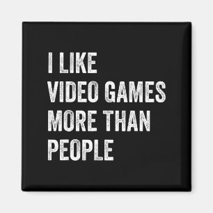 Imã Eu Gosto de Video Games Mais do que Pessoas Gamer