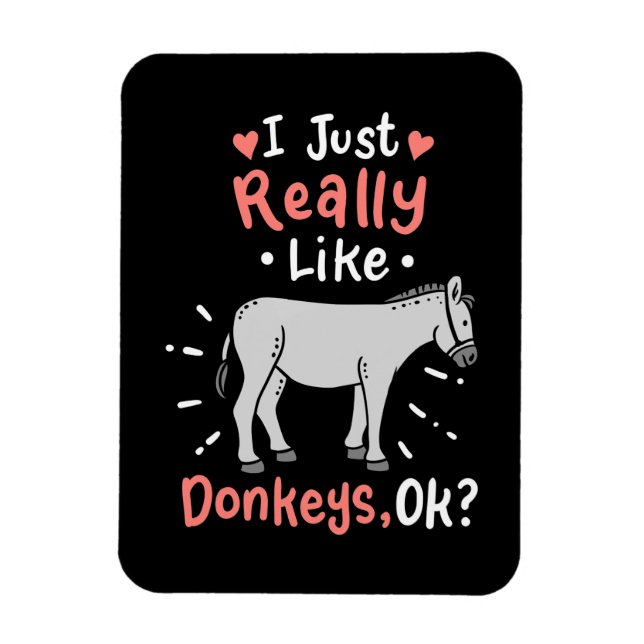 Ímã Eu Gosto Muito De Donkeys (Vertical)