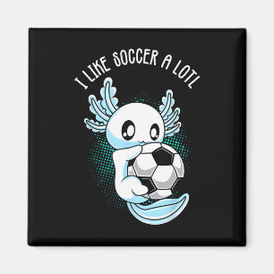 Imã Eu Gosto Muito de Futebol Axolote Treinamento de F