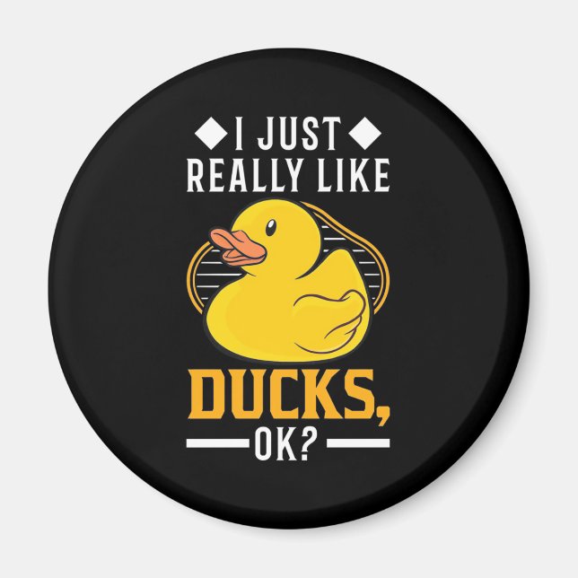 Imã Eu Gosto Muito De Patos (Frente)