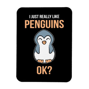 Ímã Eu Gosto Muito De Pinguim