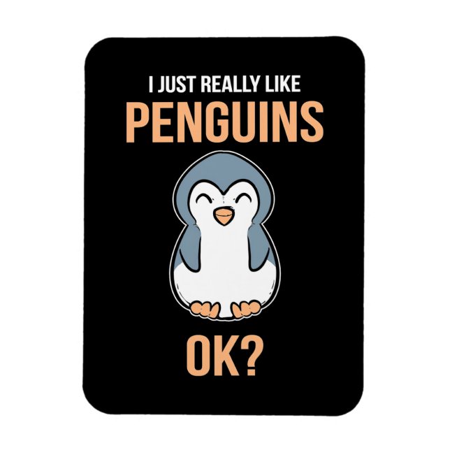 Ímã Eu Gosto Muito De Pinguim (Vertical)