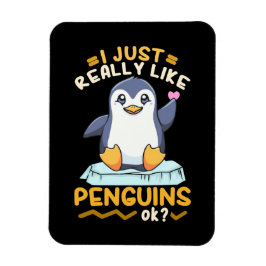 Ímã Eu Gosto Muito De Pinguins
