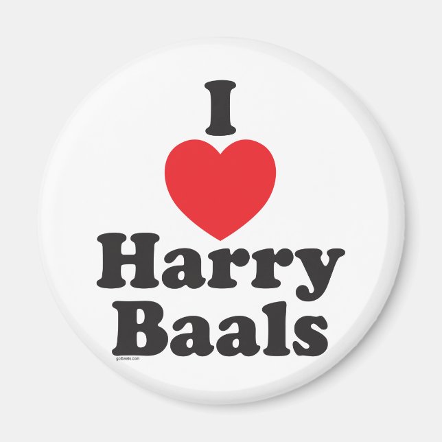 Imã Eu 'Heart' Harry Baals (Frente)
