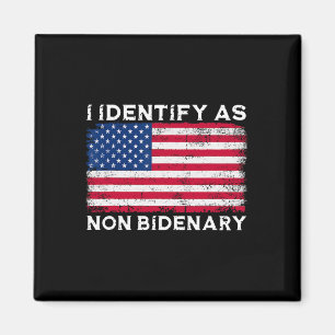 Imã Eu Identifico Como Bandeira Patriota Americana Não
