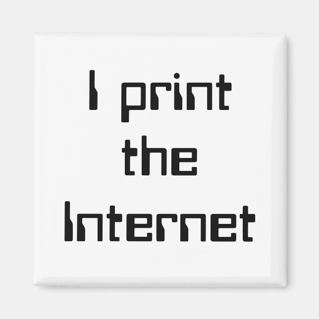 Imã Eu impressão a Internet (Frente)