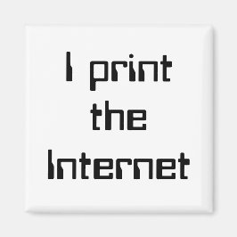 Imã Eu imprimo a Internet